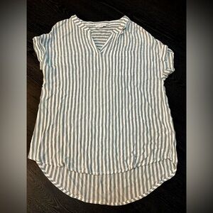 Beach Lunch Lounge Collection Striped Blouse Medium